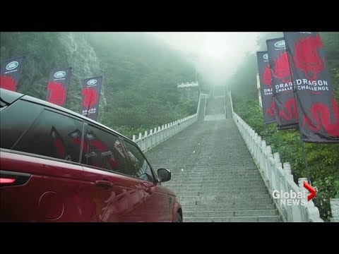 Race car driver in Range Rover becomes first vehicle to conquer Heaven's Gate