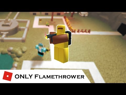 How Far Can You Go With Only Flamethrower Tower Battles - 
