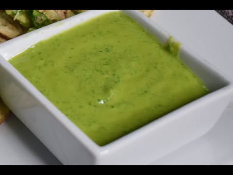 Salsa de Cilantro, super, facil, cremosa y picosita!