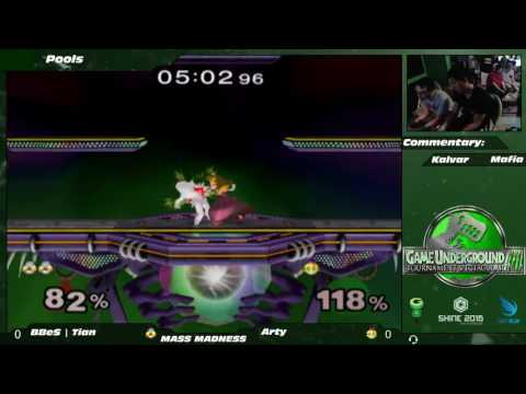 Mass Madness 10 SSBM - Tian (Sheik) vs. Arty (Peach) - Melee Pools