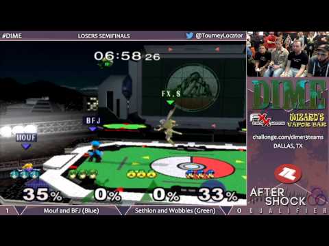 DIME13 Melee - Mouf and BFJ vs Sethlon and Wobbles - Losers Semifinals