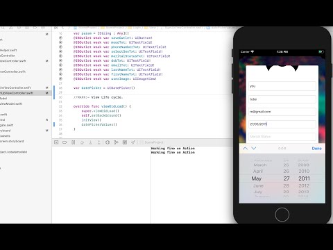 Swift 5.1& Xcode 11, Create date picker for SignUp Screen