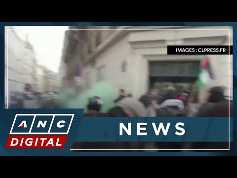 Scuffles erupt between police, pro-Palestinian protesters in Paris ANC
