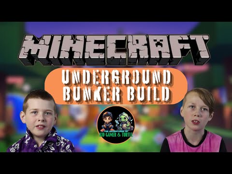 EPIC Minecraft Bunker Build with Kid Gamer & Turtle!
