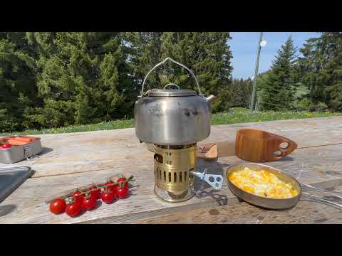 Cooking Outdoors With Optimus Svea 123r | Relaxing ASMR