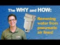 Why & How To Remove Water from Pneumatic Air Lines! 🚫💧 | Demonstrating SMC's AMG Water Separator