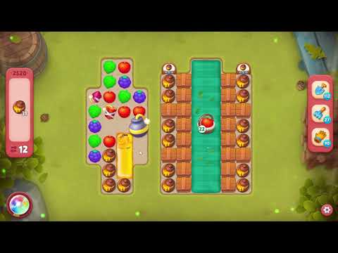 Gardenscapes 2520 Hard Level - 16 moves - NO BooSTERS