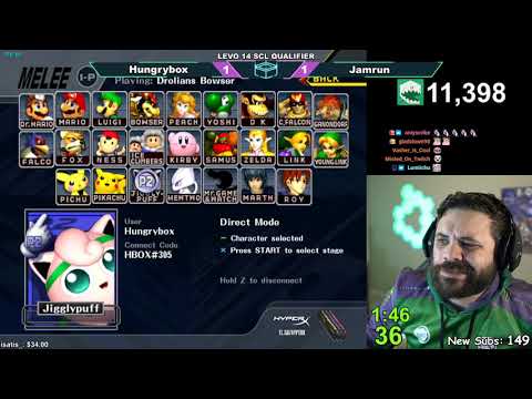 LEVO #14 - Hungrybox (Jigglypuff) vs Jamrun (Peach) - NA Finals Top 64 LR4