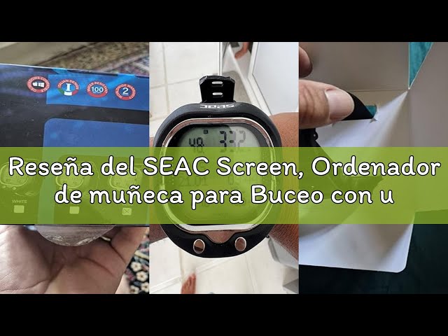 Vídeo relacionado con SEAC Screen + USB, Ordenador Submarino de muñeca para Buceo con una o más Mezclas y Freediving