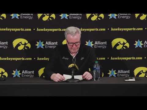 Iowa MBB Postgame Press Conference - Indiana - 1/5/23