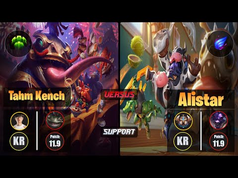 Effort TAHM KENCH (Support) [Guardian] VS ALISTAR - Challenger KR Patch 11.9