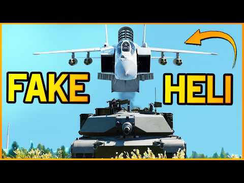 Destroying Tanks as a FAKE HELICOPTER in War Thunder