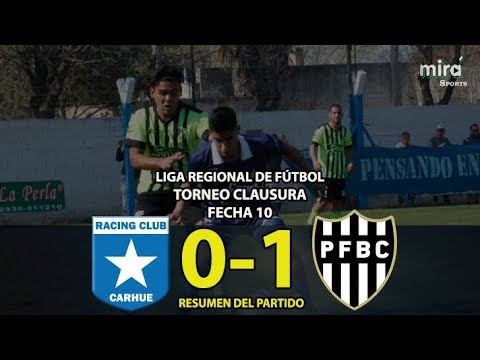 RACING CLUB vs PUAN F. CLUB - Resumen (0-1) | Fecha 10 Clausura LIGA REGIONAL DE FUTBOL