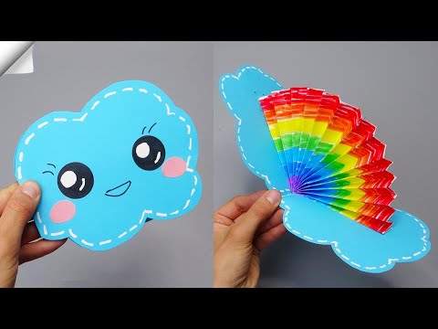 Give your friends a rainbow - Easy pop up greeting cards