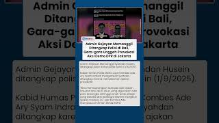 Admin Gejayan Memanggil Ditangkap Polisi, Disebut Sebarkan Ajakan Provokatif & Siarkan Aksi Anarkis