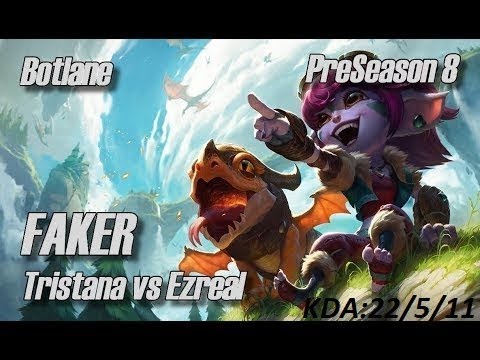 FAKER BETTER THEN BANG???   SKT T1 Faker SoloQ Playing Tristana ADC!