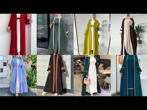 Front Open Abaya design 2024 | New Turkish abaya design//abaya hijab design ideas/ koti niqab design