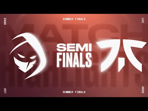 RGE v FNC | Semifinals | 2022 LEC Summer