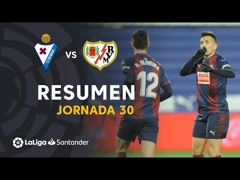 Resumen de SD Eibar vs Rayo Vallecano (2-1)