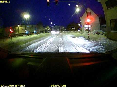 Wintereinbruch in Heide