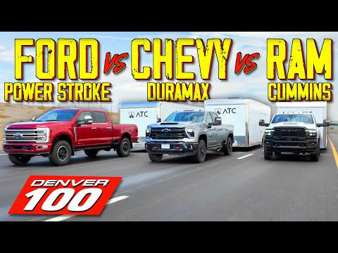 Chevy vs Ford vs Ram: There Is One Clear Winner! Denver 100 Towing MPG Loop