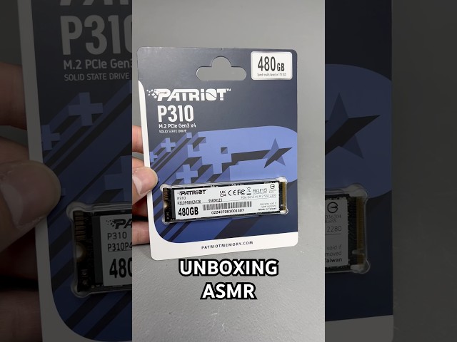 Vídeo relacionado con Patriot P310 M.2 PCIe Gen 3 x4 480GB SSD de bajo Consumo - P310P480GM28