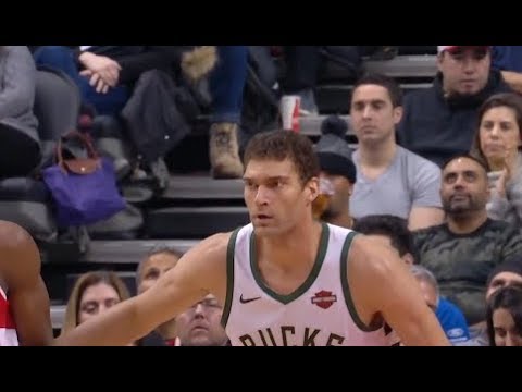 Brook Lopez Highlights vs Raptors RS19G50 - 11 Pts, 6 Rebs, 3 Blks (31.01.19)