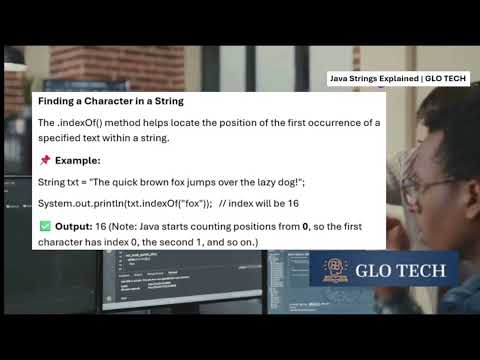 Master Java Strings With Glo Tech Tutorial 12