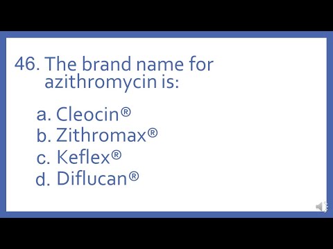 Top 200 Drugs Practice Test Question - The brand name for azithromycin is:
