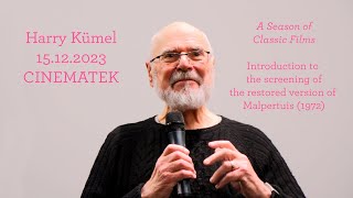 Interview with Harry Kümel (15.12.23 @ CINEMATEK)