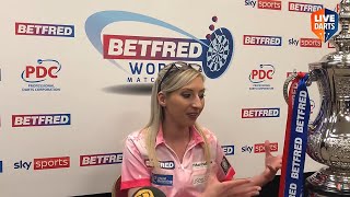 Fallon Sherrock on Women's World Matchplay win: “As soon as Lisa went out I thought I HAVE to win”