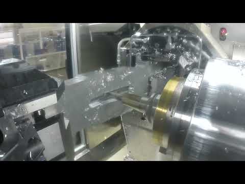 Bar machining of an aerospace part: airload rib, in the MODIG HHV - Horizontal machining center