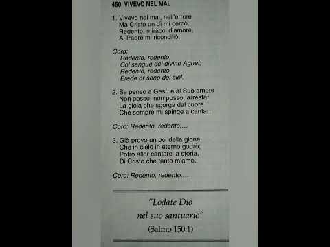 450. Vivevo nel mal/Redento, Redento