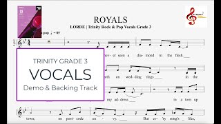 Royals - Lorde | Trinity Rock & Pop Vocals Grade 3 | Demo & Backing track