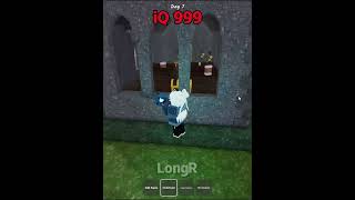 Pick up items iQ 10 Vs iQ 999  #roblox #99nightintheforest #longr #usa