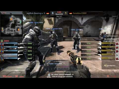 [myRisk TV | SlicewOw] myRisk eV Main vs. funatics.CSGO - ESL Open Summer - Map 1: de_inferno