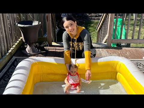 MY SILICONE REBORN BABY MILAIDA'S FIRST TIME IN A POOL