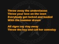 Sisters of mercy - Arms (with lyrics) 