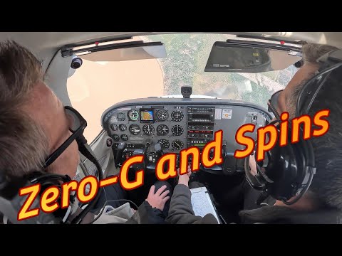 Zero-G and Spins in a Cessna 172S in 4K