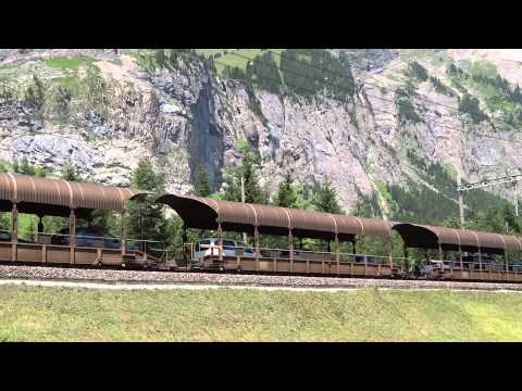 Kandersteg car transport train BLS