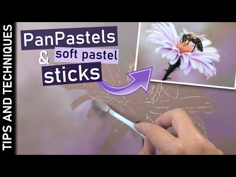How to use PanPastels & soft pastel sticks for blurry, out of focus backgrounds | Tips & Techniques