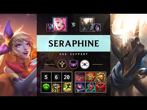 Seraphine Support vs Pantheon - KR Master Patch 25.08