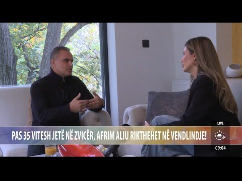 Pas 35 vitesh jetë në Zvicër, Afrim Aliu rikthehet në vendlindje! – Ritmi i Ditës – TVM2