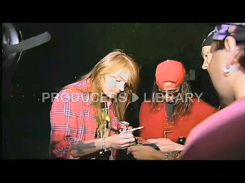 Axl Rose rare footage/interview 1991