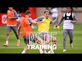 Inside Training: Exciting rondos, boss goals and more ahead of final home game