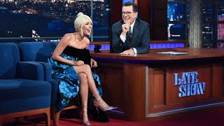 Download the video "Full Interview: Lady Gaga Talks To Stephen Colbert"