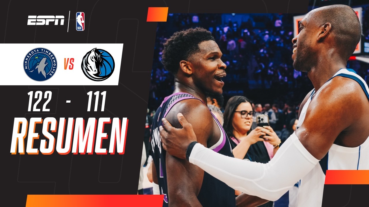 EDWARDS FUE IMPORTANTE EN LA VICTORIA DE LOS WOLVES | Minnesota 122-111 Dallas Mavericks | RESUMEN