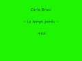 Carla Bruni - Le temps perdu - 485