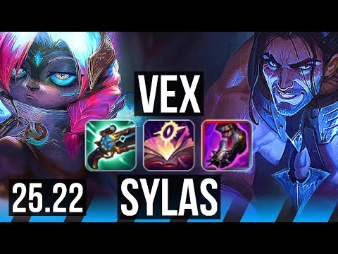 VEX vs SYLAS (MID) | 11/0/3, Legendary | KR Grandmaster | 25.22