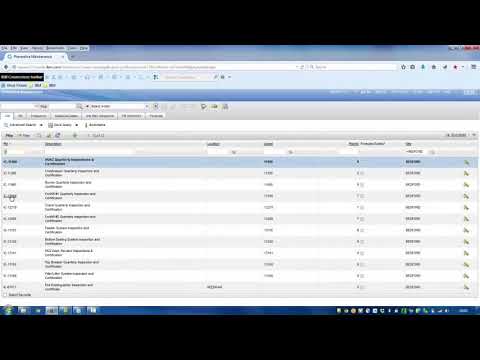 How to Create a Preventive Maintenance Record in IBM Maximo